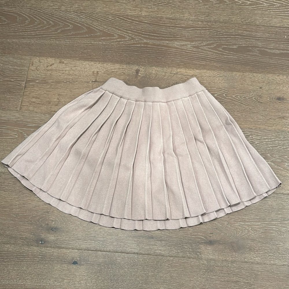 Dynamite pleated knit mini skirt